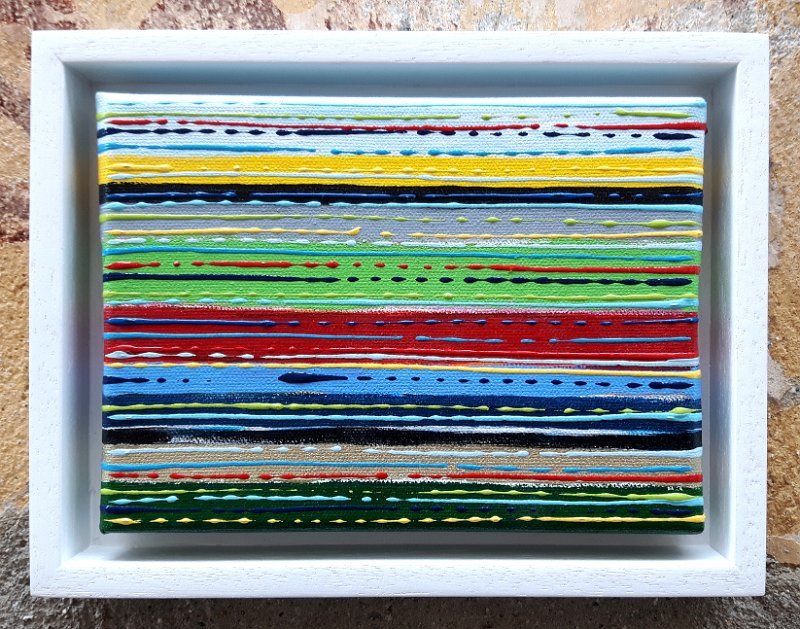 Coloured-lines 1 -13x18-2017, SOLD